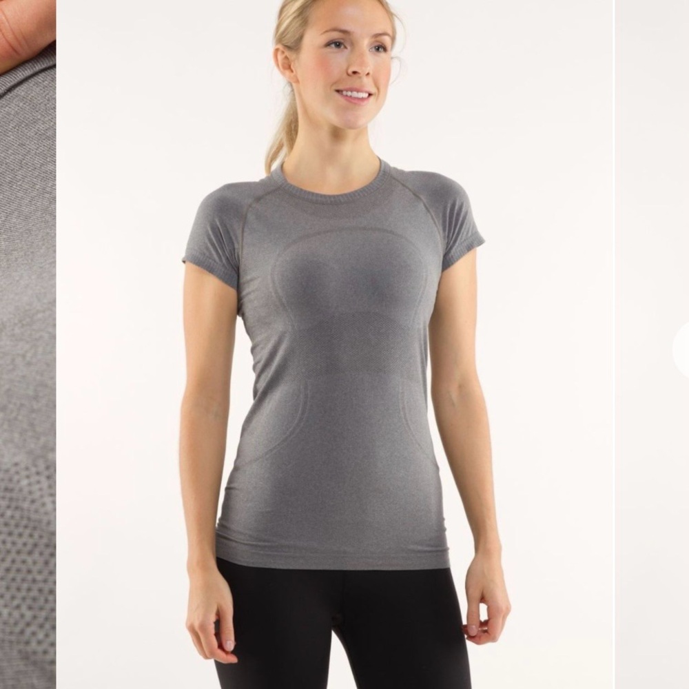 Lululemon Run: Swiftly Tech Short Sleeve,
Dark Classic Sport Grey